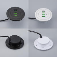 Cargador De Escritorio Con 3 Puertos USB 3 En 1 HUB Para Teléfono Móvil Accesorio De Carga Para Computadora Y Despachador De Datos - details 9