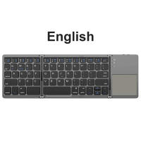Mini Teclado Bluetooth Con Touchpad Para Android IOS Windows Teclado Inalámbrico Plegable De Tres Secciones Para Macbook PC Laptop Tablet Phone - details 7