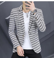 Nueva Chaqueta De Negocios Para Hombre 2024 De Alta Calidad Moda Casual Tendencia Gris Regular Cierre Frontal Soltero Polyester - details 5