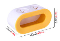 Soporte De Doble Agujero Para Cepillo De Dientes Eléctrico Adhesivo Y De Pared Accesorios De Baño Espacioso Y Organizador Hecho De Plástico - details 6