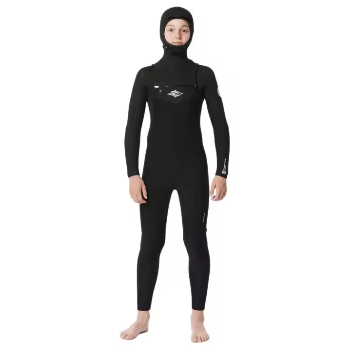 Rip Curl Traje De Neopreno De Manga Larga Con Cremallera En El Pecho Para Jóvenes Dawn Patrol Stm 5/4 Mm Gb H - 1
