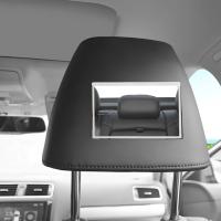 Espejo Interior De Coche Universal En Acero Inoxidable Espejo De Maquillaje Portátil Para Auto Visera Antirreflejo HD Accesorios De Estilo Para Coche - details 1