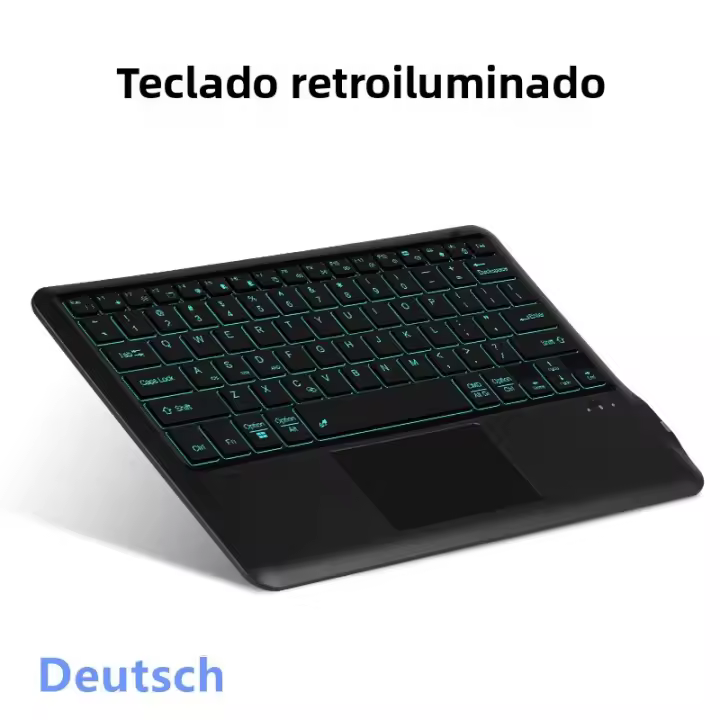 Teclado Inalámbrico HUWEI Para iPad Samsung Huawei Surface Lenovo 12.3-12.9 Pulgadas Con Iluminación Bluetooth Compatible Con Tablet - 1