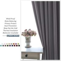 Cortinas Termicas Aislantes Frio y Calor Cortinas Opacas Salon Dormitorio 150x260 CM Blackout Curtains Grises con Ojales para Habitacion Comedor - details 6