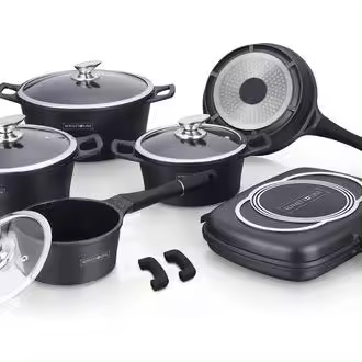 Batería de cocina 1 5 piezas RL-ES1015M BLACK - 1