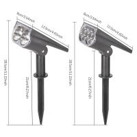 Spot Solar Exterior 2/7LED Luz De Escenario De Paisaje Impermeable Cambio De Color Para Jardín Patio Camino Decoración De Camping - details 5