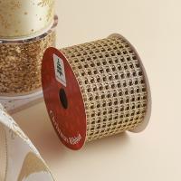 Cinta De Navidad Dorada Con Borde Metálico 10 Yardas Materiales Imitación Algodón Y Hemp Para Preparación Manual Y Producción Artística - details 0