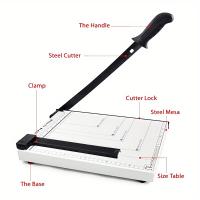 Cortadora A4 De PC Con Base Metálica Longitud De Corte 300 Mm Capacidad De Papel 10 Hojas Calidad Estándar Para Uso off - details 2