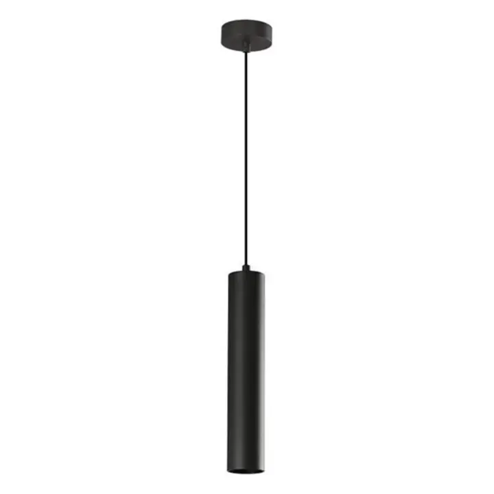 IluminaShop - Lampara de Techo Colgante Paipu Negra 1XGU10 - Protección IP20 - 1