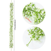 Guirnalda De Rattan De 175cm Con Flores De Bebé Artificial Gypsophila Planta Falsa De Plástico Para Arco De Boda Decoración De Jardín De Interiores - details 10
