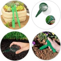 Herramienta de sembradora Herramientas de trasplante suculentas Herramientas de jardín de siembra de semillas para la multiplicación Plantación Set - Sower Planter Punch Seedling Green - details 2