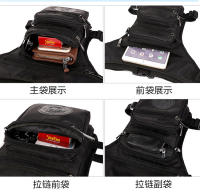 Riñonera de nailon multifunción para hombre, bolso para la cintura y la cadera, cinturón para la pierna, viaje, escalada, motociclista - details 7