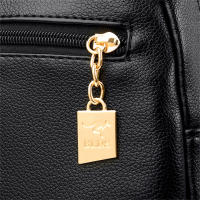Mochilas de cuero de lujo para mujer y niña, morral informal, Mochila Vintage negra, mochilas escolares - details 20