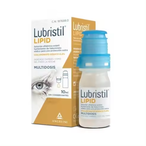 Angelini Lubristil Lipid - Lágrima Artificial Estéril 10 Ml - Solución Oftálmica - Protección Ojos - 1