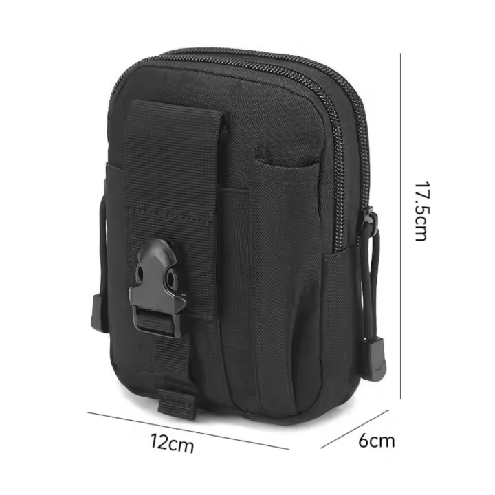 Riñonera táctica para teléfono, bolso de uñas impermeable, multifunción, Informal, Pequeño, Para exteriores - 1