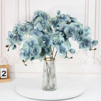 1pc Arco De Mariposa De Seda Con 9 Cabezas Orquídea Falsa 69/100CM Para Decoración De Hogar Y Bodas Flores Artificiales Para Decoración Interior - details 15