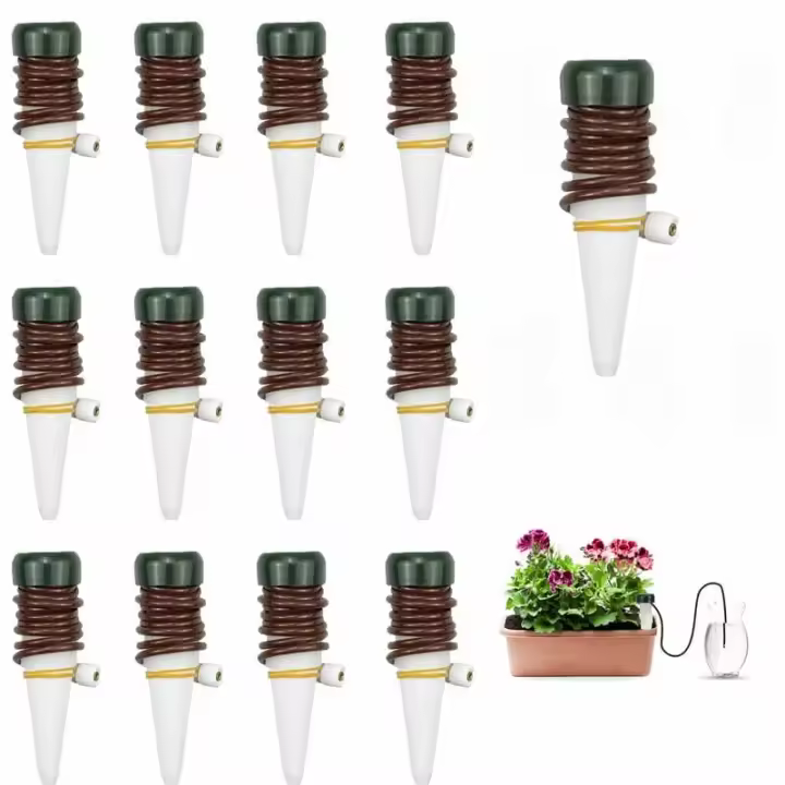 13 Systems de Riego por Goteo para Regar Plantas y Flores De interior con mangueras ajustables - 1