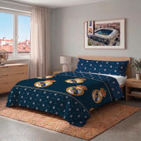 Real Madrid CF - Funda Nórdica 2 Piezas 100% Microfibra Oficial Real Madrid CF 2026 Modelo 1 Azul Marino – Funda nórdica + funda almohada (No incluye bajera) - details 0