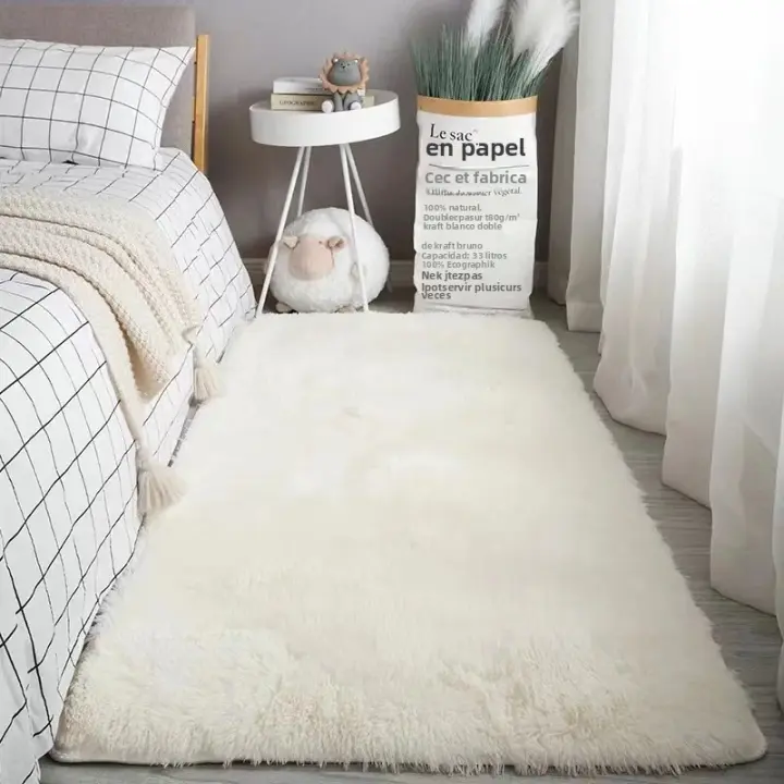 Alfombra De Area Suave Para Dormitorio Tiesa Y No Eslipiente Alfombra De Pelo Fuzzy Tie-Dyed Para Láminas De Dormitorio Alfombra De Sala De Estar - 1