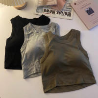 Deportivo De Espalda Para Mujer Sin Mangas Chaleco Elegante Delgado Con Almohadillas De Sujetador Top Corto Transpirable De Nylon Y Spandex - details 5