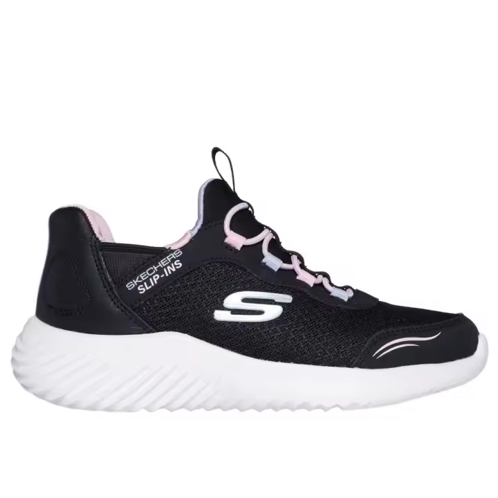 SKECHERS 303585L BLK Zapatillas deportivas niña 34400 25V DEORTIVO ELASTICOS BLACK-PINK - 1