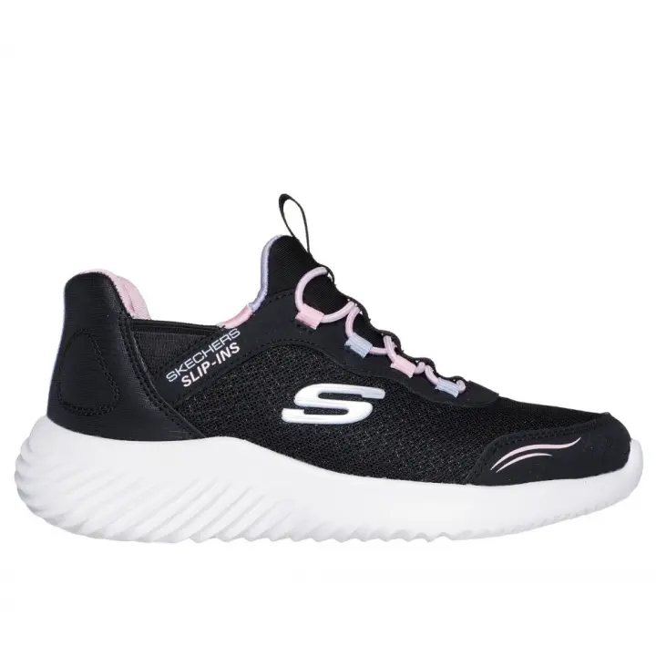 SKECHERS 303585L BLK Zapatillas deportivas niña 34400 25V DEORTIVO ELASTICOS BLACK-PINK - 1