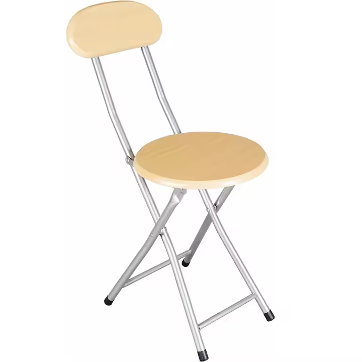 Maxia Market Taburete Silla Plegable DE Metal y Respaldo para la espalda, Y ESPALDAR Cocina JARDÍN SALÓN Bar cocina comedor salón - 1