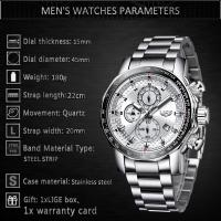Reloj De Hombre LIGE Lujo Acero Inoxidable Deportivo Militar Resistente Al Agua Grande Cuarzo Reloj De Pulsera Moda Casual Con Segundero Luz Táctica Resistente Al Choque Manos Luminosas Fecha Completa - details 1