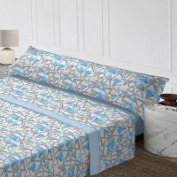 Juego de Cama  para Verano - 3 Piezas Ultra Transpirables (Sábana Ajustable Elástica + Colcha Ligera Antialérgica + Funda de Almohada ) | Diseño Moderno, Fresco y Suave | Tallas 90cm, 105cm , 135cm, 150cm, 180cm - details 0