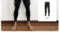 Pantalones De Compresión Para Hombre Terciopelo Secado Rápido Deporte Entrenamiento Fitness Leggings Sexys Para Gimnasio - details 2