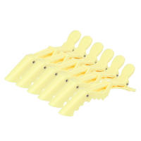 6pcs Pinzas De Crocodilo Para Peluqueria Profesional Fijas Para Zonas Especiales Uso En Salones De Peluqueria Y Wigs De Cabello Real - details 7