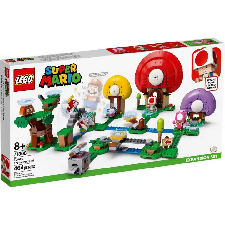 LEGO MARIO BROS 71368: Set de expansión Caza del Tesoro de Toad - 1