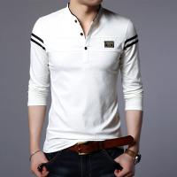 Camisa Polo De Manga Larga Para Hombre Moda Verano Algodón Transpirable Cuello Erguido Cómoda Estilo Coreano Casual Contraste De Colores - details 7