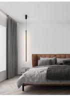 Lámpara Colgante LED Moderna Minimalista En Aluminio Negro Para Decoración De Comedor Y Dormitorio Iluminación Pendente Con Bombillas Incluidas - details 6