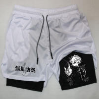 Shorts De Compresión Anime Para Hombre Verano Deporte Ropa Deportiva Gimnasio Entrenamiento 2 En 1 Fitness Casual - details 1