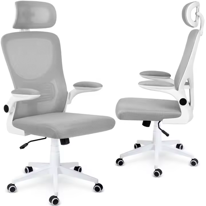 Silla de oficina de micromalla Sofotel Latón gris - 1