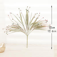 Planta Artificial Verde De Berenjena Para Decoración De Jardín En Casa Accesorio De Boda Fiesta De Navidad Flores Falsas Para Arreglo De Manualidades - details 1