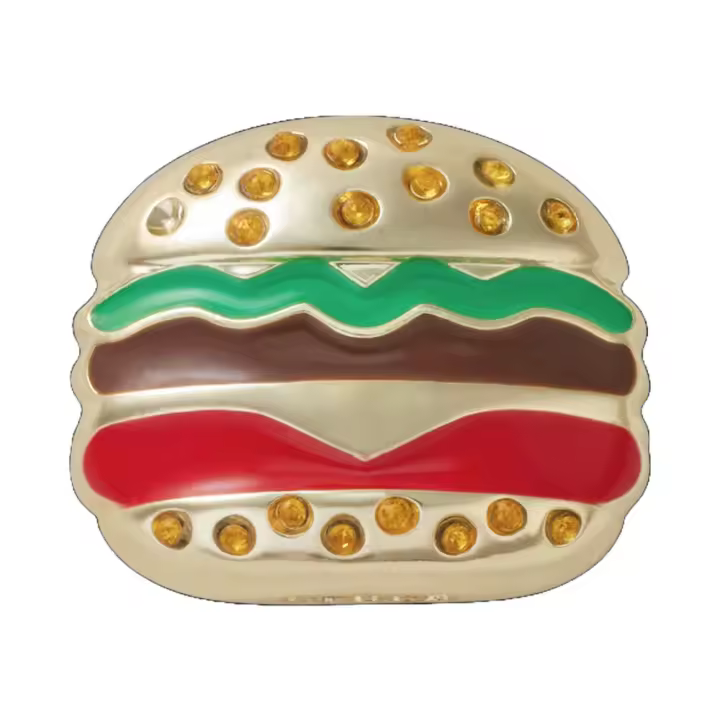 Pin Crocs Hamburguesa Gold Burger - 1