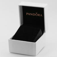 Pandora Pendientes de Aro en Plata de Ley Pensamiento Azul Abrazo Brillante 290775C01，Incluye Caja Original - details 2