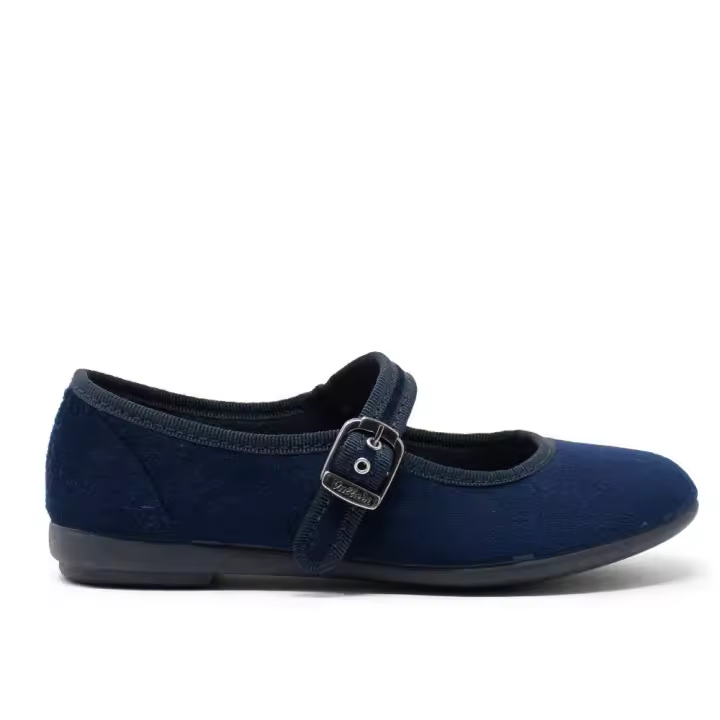 VULLADI 5409-032 Zapatillas de lona mujer 24336 XL MERCEDES TERCIOPELO MARINO - 1