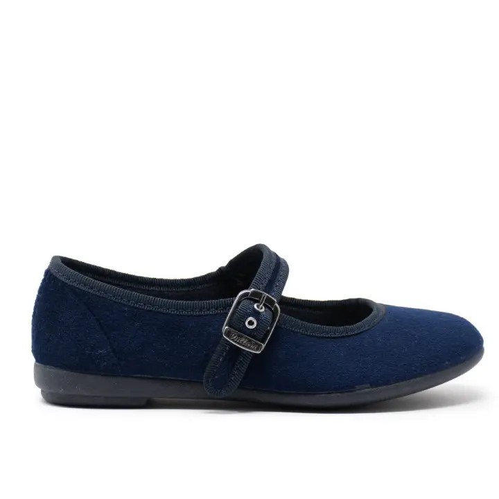 VULLADI 5409-032 Zapatillas de lona mujer 24336 XL MERCEDES TERCIOPELO MARINO - 1