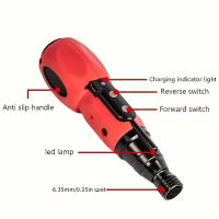 Destornillador Eléctrico Mini Recargable Multifuncional Portátil Potente Para DIY En El Hogar Con Motor Brushless Torque Máx 10 - details 1
