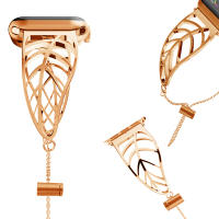 Correa De Acero Inoxidable Compatible Con Apple Watch Para Mujeres Estilo Metalico Versátil Para Modelos De 38mm 40mm 41mm 42mm 44mm 45mm - details 15