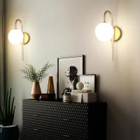 Lámpara De Pared LED De Vidrio Mate Con Interruptor De Enchufe Negro Y Oro G9 Para Pasillo Aisles Luz De Pared Moderna Para Cocina Comedor Dormitorio Foyer Estudio - details 17