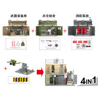Bloques De Construcción Militar WW2 World War 2 Para Niños Soldados De La Policía SWAT Base De Cannon Arma De Juguetes Compatible Con Lego ABS Sin Batería - details 2