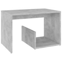 Vidaxl Mesa Auxiliar de Madera Contrachapada 59x36x38 Cm Blanco/Negro/Gris - details 4