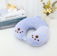 Cojín de Viaje U con Diseño de Patitas EILV– Almohada Cervical Suave para Avión, Coche o Casa – 4 Colores - details 1