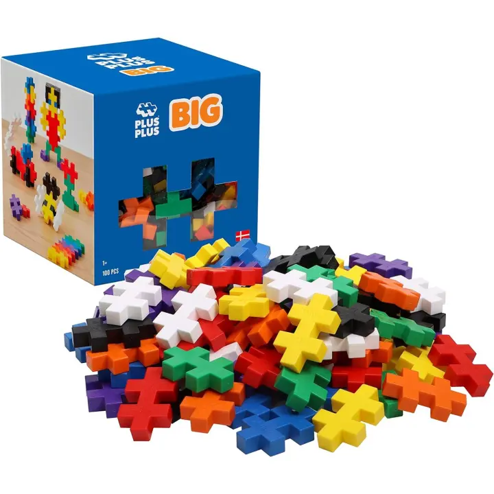 Plus Plus Big Basico Mix 100 piezas Juego de construcción - Modelo 3210 - 1