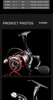 Carrete De Pesca HJ Spinning Todo Metal Anticorrosivo Para Agua Salada Carrete De Pesca Pre-Cargado Tipo De Rueda De Pesca - details 8