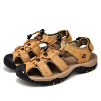 Sandalias De Verano Para Hombre En Cuero Genuino Zapatos Casuales Para Exterior Sandalias De Cuero Para Playa Zapatos Romanos Talla Grande 38-48 - details 29